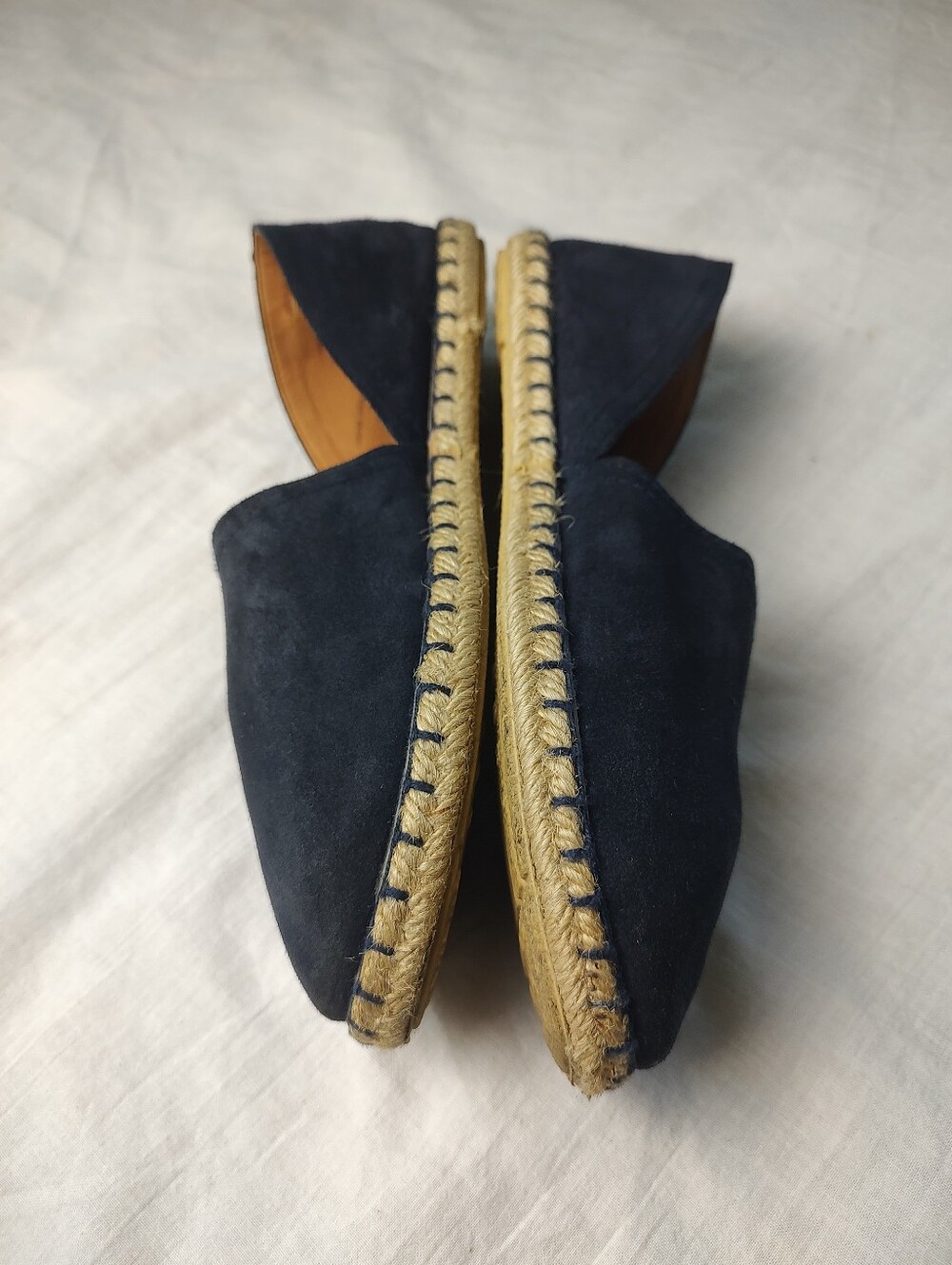 Women Verbenas Navy Suede Espadrilles 41 Blue Natural - Picture 5 of 7